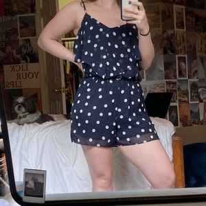 cute polka-dot romper!